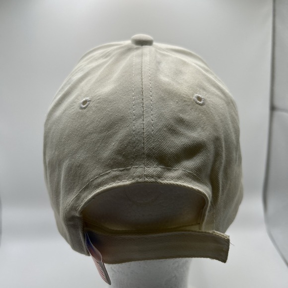 USA Olympics White Adjustable Dad Hat Baseball Cap Embroidered Rings Logo - Picture 4 of 7